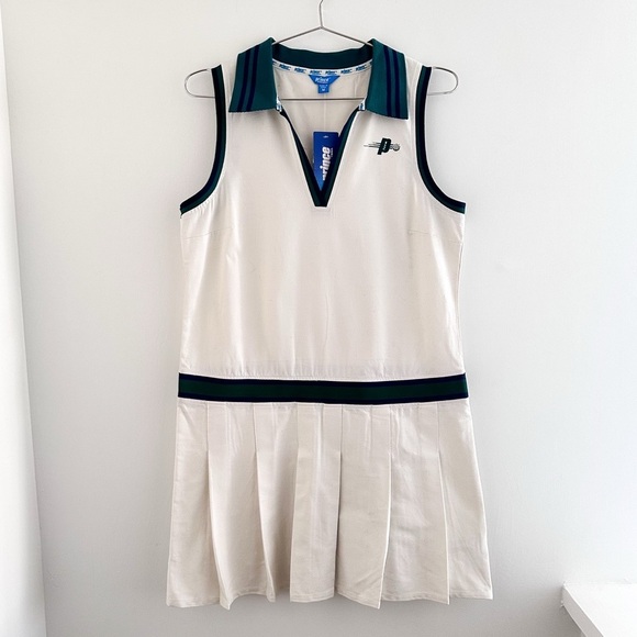 Prince White and Green Mini Dress - Picture 2 of 9